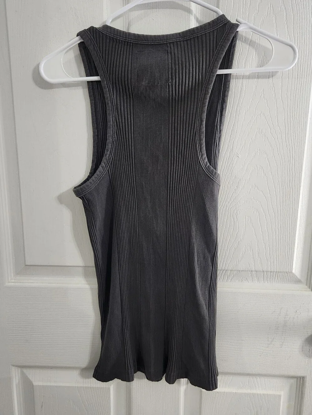Aerie tank tops set of 2 Large minimalist basic staple stretch black Gray